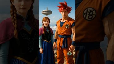 DISNEY X DRAGON BALL In Real Life Part 2 #disney #hybrid #fusion #dbz #frozen #goku #dragonball