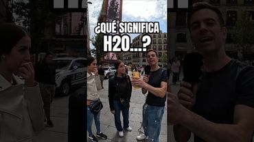 Ningún joven sabe lo que es el H2O 😱