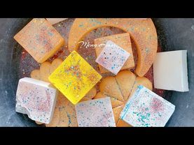 Homemade yellow chalk/crispy and delicious pure white squares