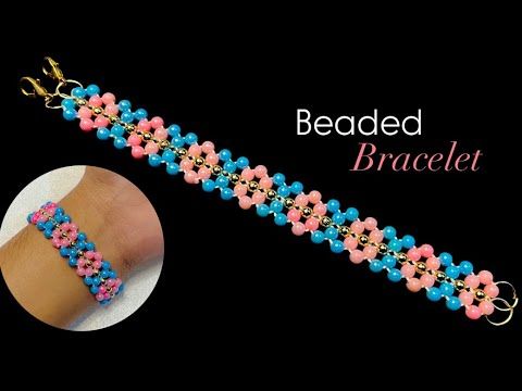 Simple tutorial of beaded bracelet 🩷