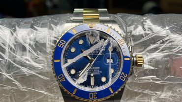 When your ROLEX Two-Tone Blue SUBMARINER breaks its SAPPHIRE...