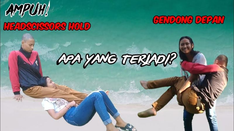 headscissors hold challenge | challenge gendong depan ||juliari stream||