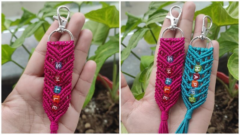 DIY Macrame Friendship *Alphabet* KEYCHAINS.
