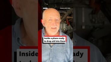Watch what it’s like on board a Jordanian plane that is due to drop aid into Gaza. #Gaza #BBCNews