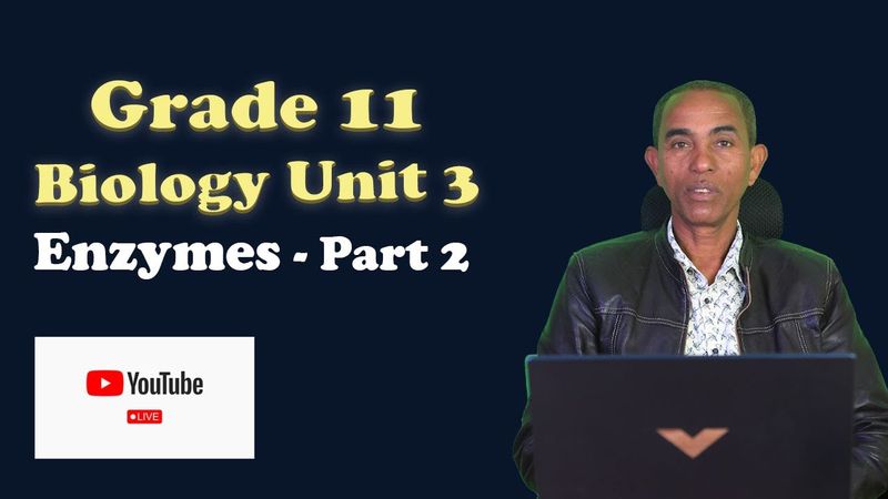 Grade 11 Biology Unit 3 Enzyme Part 2 Live Revision