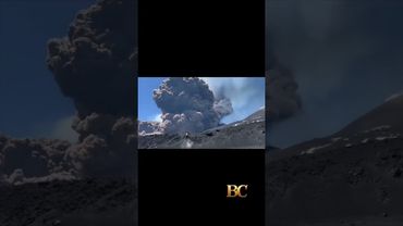 Italy’s Mount Etna volcano erupts with a massive ash cloud and a “lava fountain”