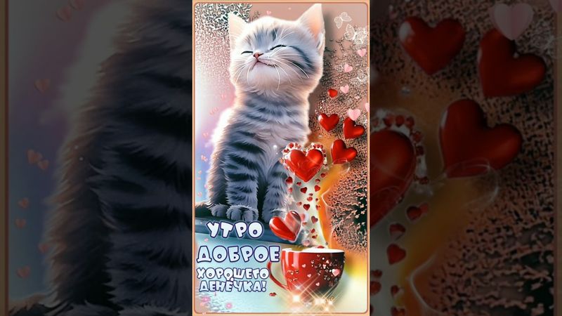 🌺 •С ДОБРЫМ УТРОМ •Пусть утро будет добрым, солнечным, настроение замечательным• #доброеутро #shorts