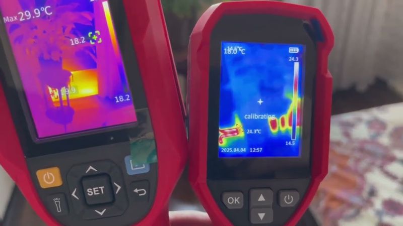 Видео сравнения тепловизоров UNI-T UTi120S и UTi260B. Часть 3 из 4