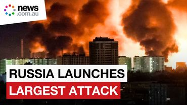 Russia mounts biggest air attack on Ukraine ahead of prisoner swap