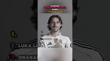 Classificação de músicas de futebol inesperadas #shorts #futebol #classificação