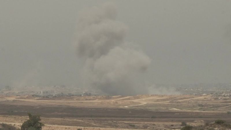 Heavy clouds of smoke billow over northern Gaza | AFP