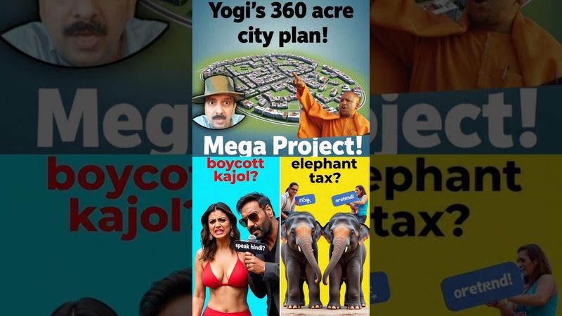 Kajol Marathi Row, Yogi ₹1500 Cr Project in Agra & Elephants Going Viral Like Trump!