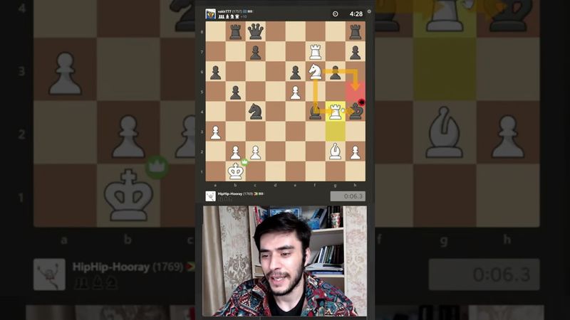 Зевнул ферзя, а это оказался лучший ход! #chess #шахматы #shorts