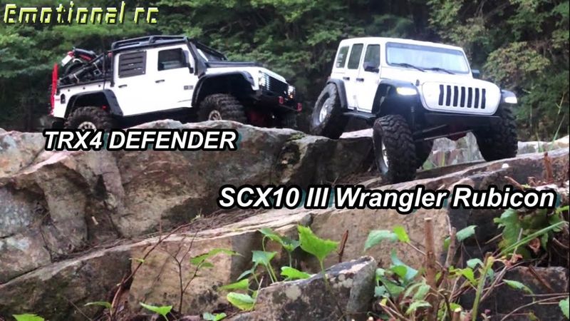 Axial SCX10 III & Traxxas TRX4 | Wrangler Rubicon JL & DEFENDER ROCKCrawling Trail 4X4 Rc Car