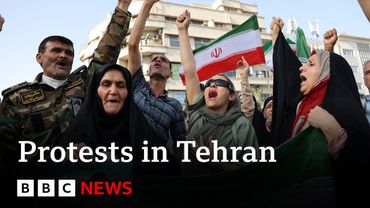 Protests in Tehran after US strikes on Iranian nuclear sites | BBC News