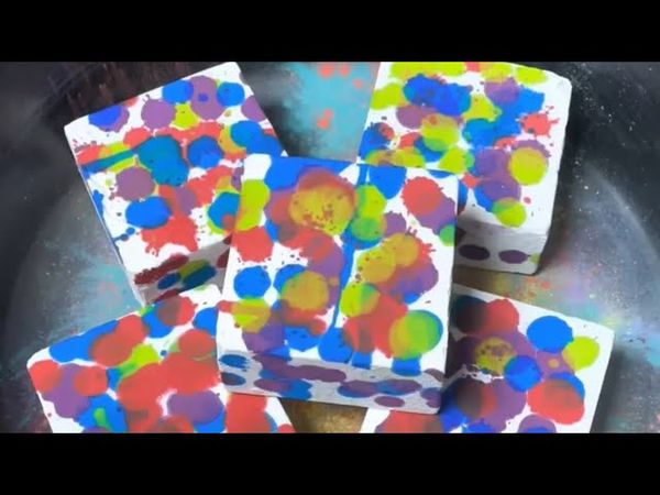 Colorful Splat Dyed Fresh Chalk 