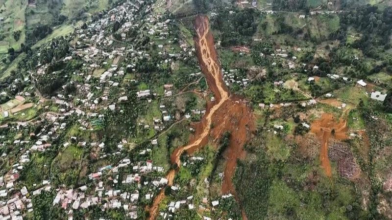 Aerial shots of deadly Colombia landslide | AFP