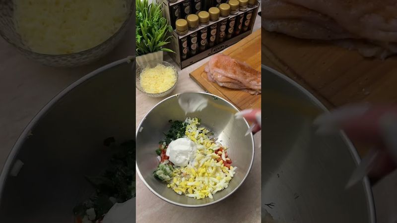 Курочка под шубой #готовим #рецепт #готовимподомашнему #новыйрецепт