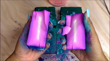 Vibrant Dyed Blocks 💕 | Crunchy | ASMR