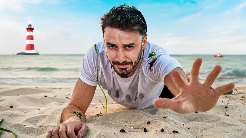 أنا واليوتيوبرز نقضي 24 ساعة على جزيرة مهجورة 🏝️