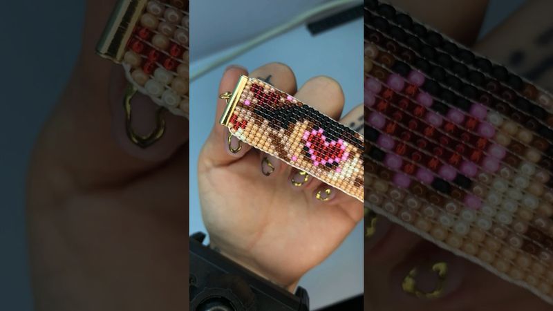 Схема «love love love» | станочное бисероплетение