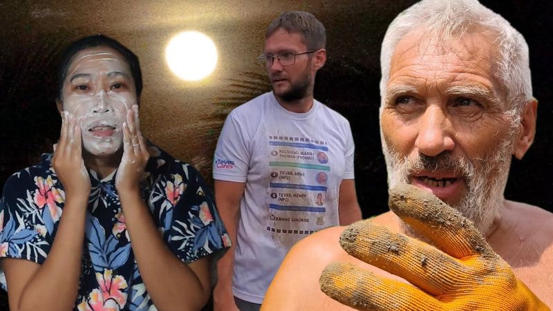 Как прошел тайфун | Тедди заболел | Начинаем делать навес у домика | Жизнь в деревне