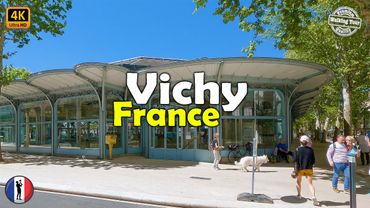 🇫🇷  VICHY France Walking Tour | Beautiful Spa Town in 4K 60fps