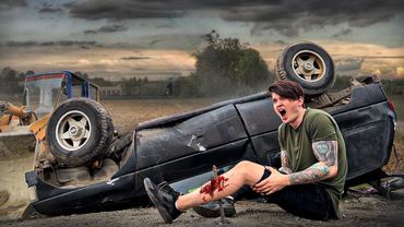 ЗАЛЕТЕЛИ НА КРЫШУ И РАЗБИЛИСЬ!