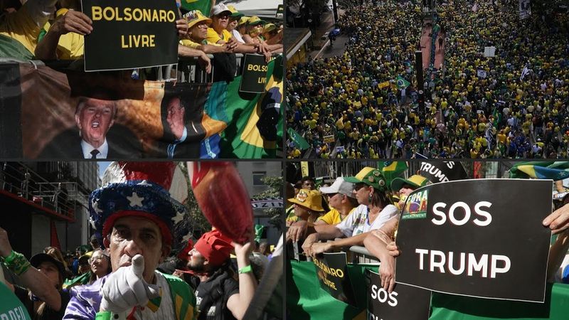 Bolsonaro backers rally to praise Trump for Brazil pressure | AFP