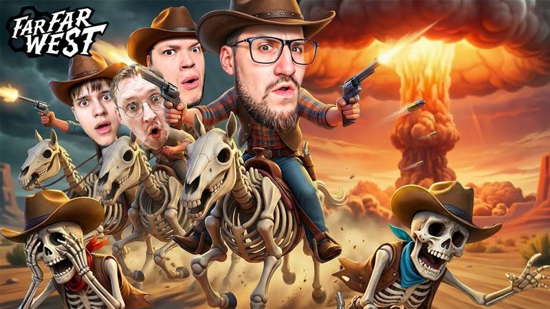 4 КОВБОЯ VS ЯДЕРНЫЙ ВЗРЫВ НА ДИКОМ ЗАПАДЕ! ВЫЖИТЬ НЕВОЗМОЖНО! (FAR FAR WEST)