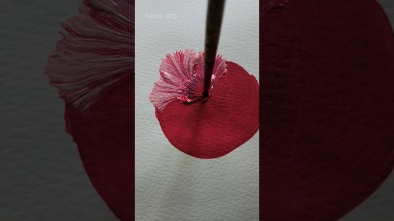 Easy flower painting idea 🩷🌼 #art  #artwork  #shorts  #shortsfeed  #painting  #acrylicpainting