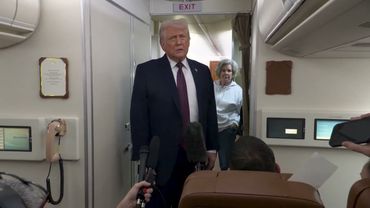 President Trump Gaggles with Press on Air Force One En Route Joint Base Andrews, Jan. 22, 2026