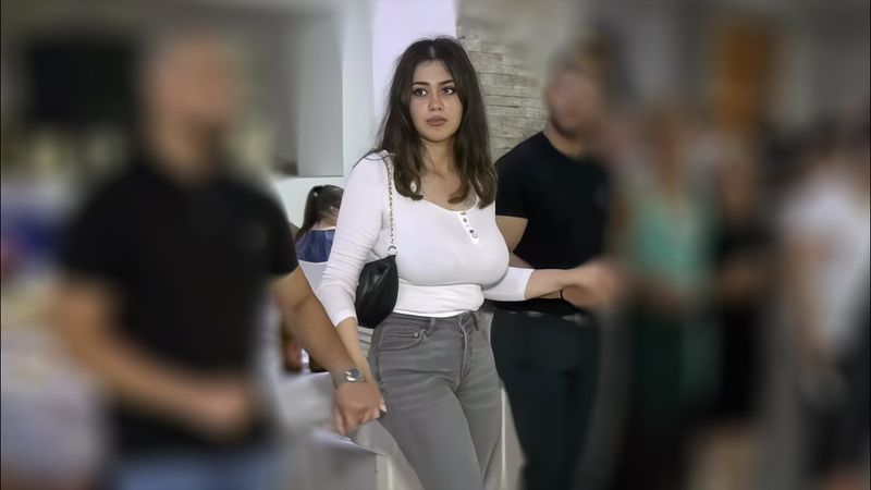 Grey Jeans With White Top