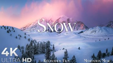 SNOW • Winter Relaxation Film 4K - Peaceful Relaxing Music - Nature 4k Video UltraHD