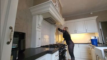 ASMR Cleaning With Me | Washing a Kitchen Chimney With Gloves.