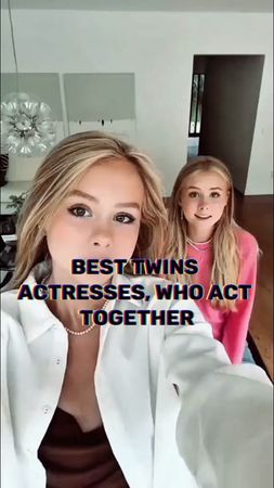 Best Twins Actresses Who Act Together🖤🧡 #fyp 