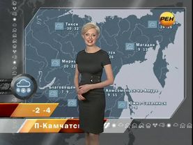 Алёна Дублюк - "Новости 24. Погода" (03.03.12)