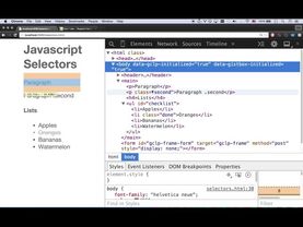 Javascript Selectors - Javascript Tutorial for Beginners With Examples