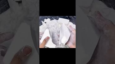 Crunchy Blocks #crunchycrumbles #cornstarch #crushingtime #relax #satisfying #mukbang #rainbowsoap