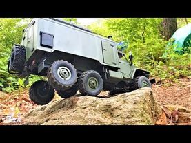 RC CAR WPL B36 Ural Military Truck Metal 2-Speed 370 Motor Rock Crawling TEST