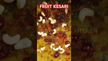 கல்யாண வீட்டு ப்ரூட் கேசரி | Kalyana Vettu Fruit Kesai | Hotel Rava Kesari | kesari tips #shorts