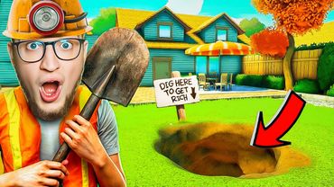 ОТКОПАЛ КЛАД ВО ДВОРЕ ДОМА! РОЮ САМУЮ БОЛЬШУЮ ЯМУ ДО ЦЕНТРА ЗЕМЛИ! (DIGGING A HOLE)