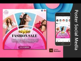 Poster Fashion Design in Adobe Illustrator