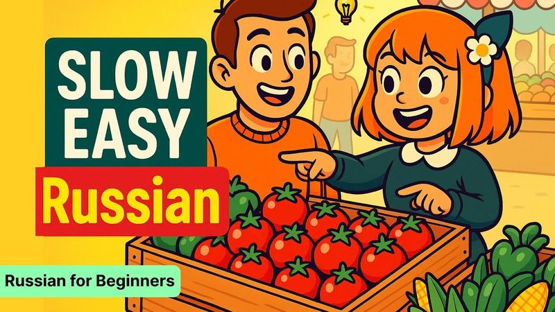 Real  Russian Conversation at the Market - НА РЫНКЕ. Slow Russian | Learn Russian Language  (A1)