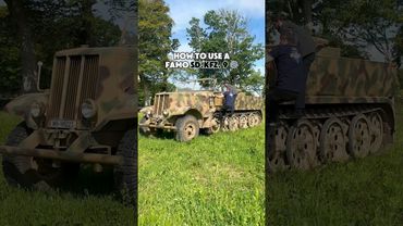 How to use this WW2 German half-track ⚙️💨