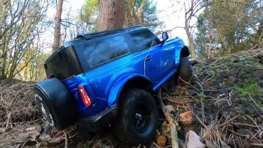 Tamiya CC02 Ford Bronco on the trails   RC Trail crawler