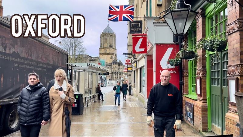 Oxford UK 🇬🇧 Walking Tour 4K HD February 14, 2024