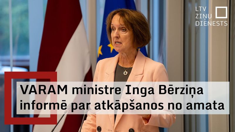 VARAM ministre Inga Bērziņa informē par lēmumu atkāpties no amata