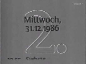 Диктор, программа передач и конец эфира (DDR F1 ГДР,30.12.1986)