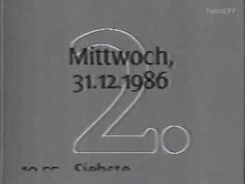 Диктор, программа передач и конец эфира (DDR F1 ГДР,30.12.1986)